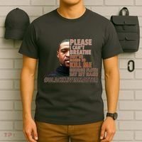 Please I Can't Breathe Geoge Floyd #BLM T-Shirt thumb 6