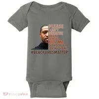 Please I Can't Breathe Geoge Floyd #BLM Baby Bodysuit thumb 0