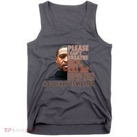 Please I Can't Breathe Geoge Floyd #BLM Tank Top thumb 0