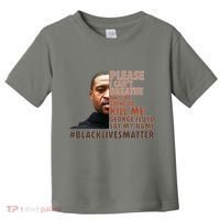 Please I Can't Breathe Geoge Floyd #BLM Toddler T-Shirt thumb 0