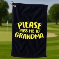 Please Pass Me To Grandma Golf Towel thumb 1