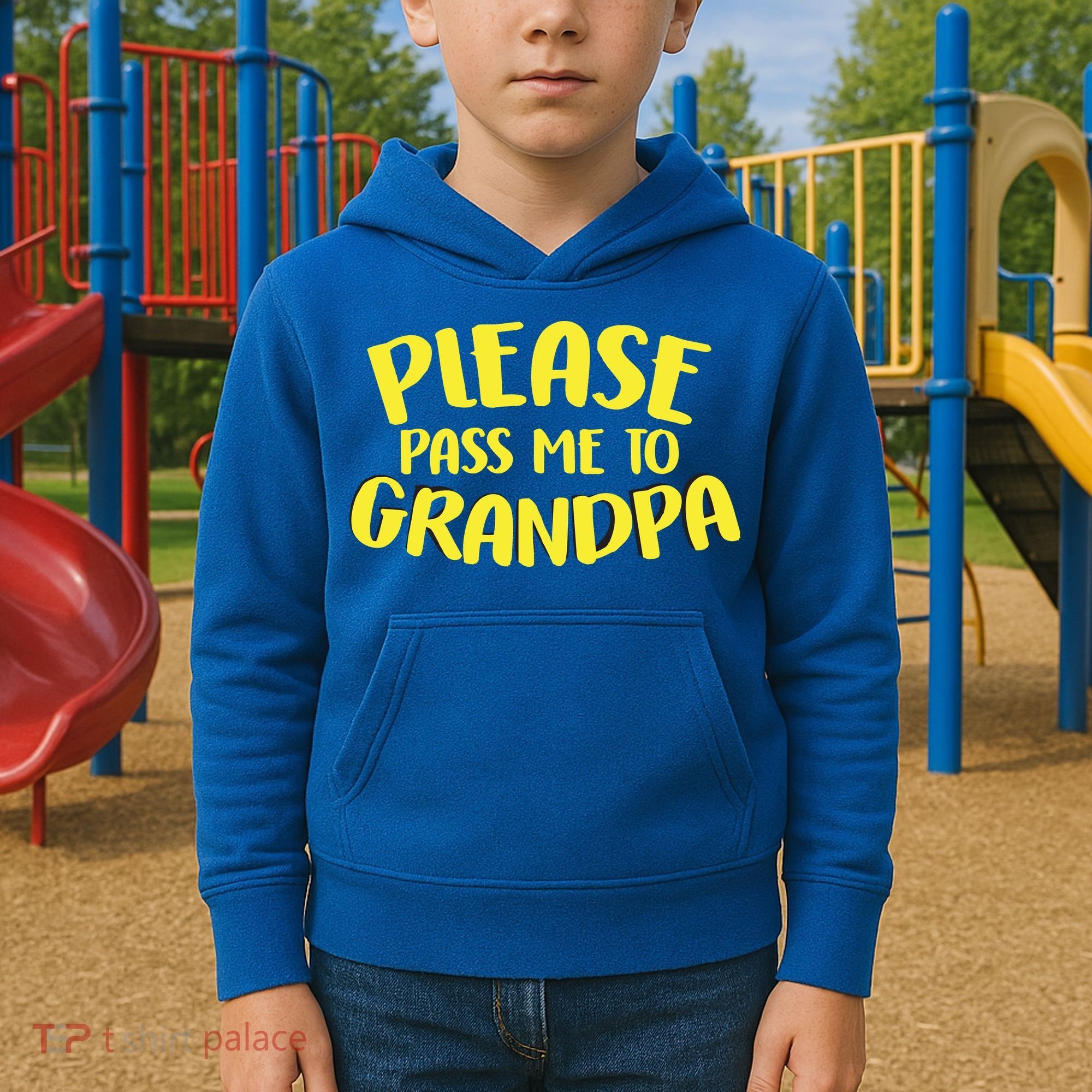 Please Pass Me To Grandpa Kids Hoodie
