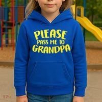 Please Pass Me To Grandpa Kids Hoodie thumb 3