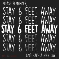 Please Remember Stay 6 Feet Away Women's Sweatshirt thumb 2
