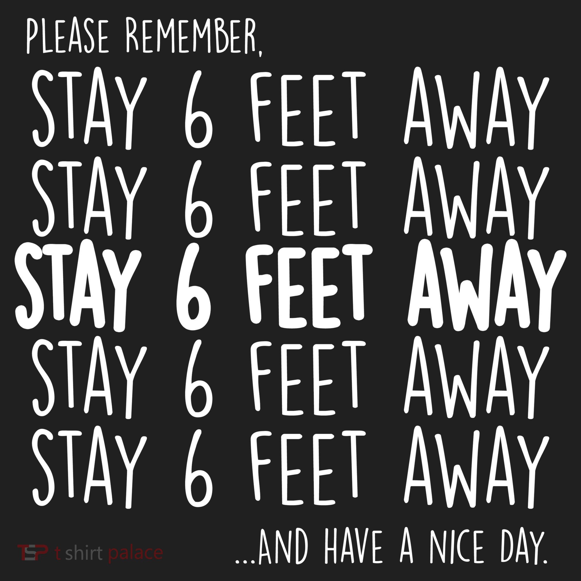 Please Remember Stay 6 Feet Away Beanie