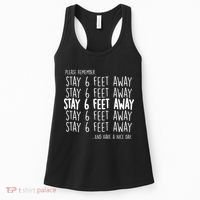 Please Remember Stay 6 Feet Away Women's Tank Top thumb 0
