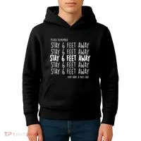 Please Remember Stay 6 Feet Away Kids Hoodie thumb 4