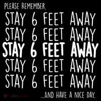 Please Remember Stay 6 Feet Away Tote Bag thumb 4