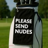 Please Send Nudes Golf Towel thumb 2