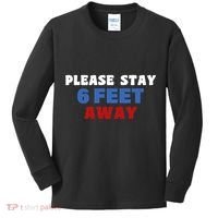 Please Stay 6 Feet Away From Me Kids Long Sleeve Shirt thumb 0