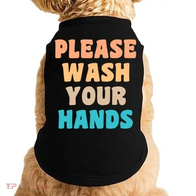 Please Wash Your Hands Doggie Tank
