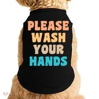 Please Wash Your Hands Doggie Tank thumb 0