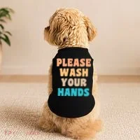 Please Wash Your Hands Doggie Tank thumb 2