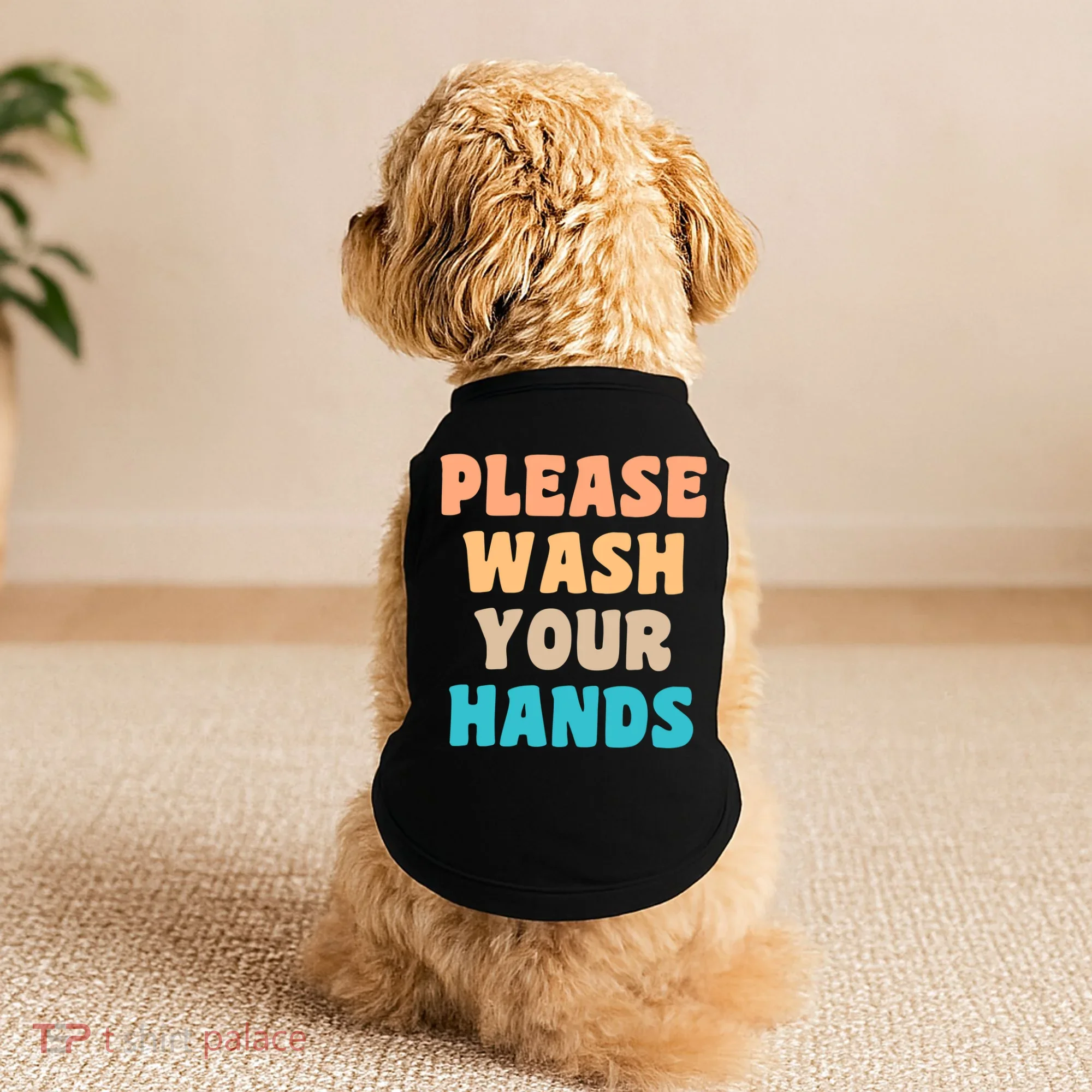 Please Wash Your Hands Doggie Tank