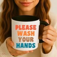 Please Wash Your Hands Coffee Mug thumb 3