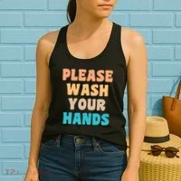 Please Wash Your Hands Women's Tank Top thumb 2