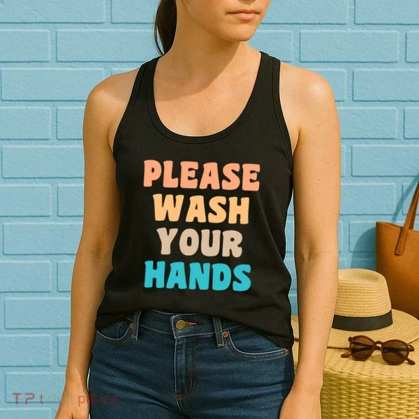 Please Wash Your Hands Women's Tank Top