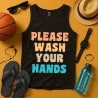 Please Wash Your Hands Tank Top thumb 4