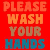 Please Wash Your Hands Santa Hat thumb 1
