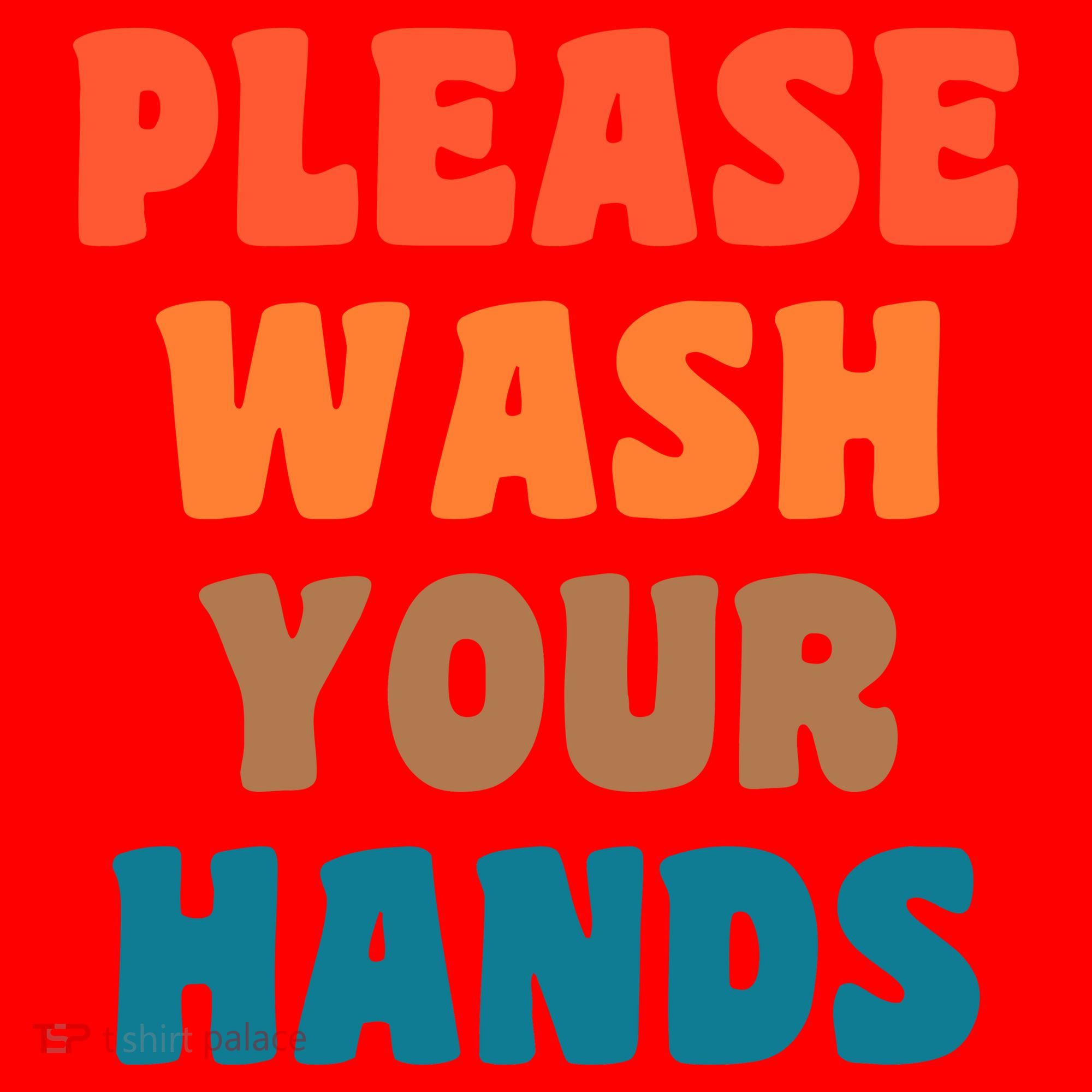 Please Wash Your Hands Santa Hat