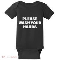 Please Wash Your Hands Coronavirus Baby Bodysuit thumb 0