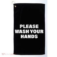 Please Wash Your Hands Coronavirus Golf Towel thumb 0