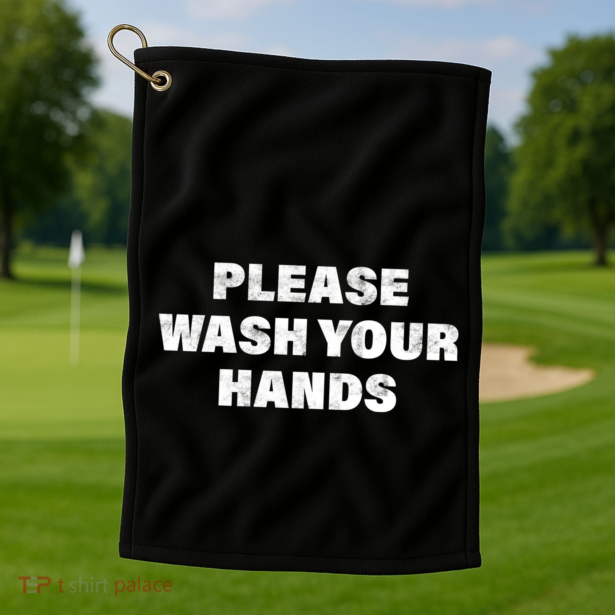 Please Wash Your Hands Coronavirus Golf Towel