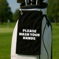 Please Wash Your Hands Coronavirus Golf Towel thumb 2