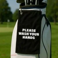 Please Wash Your Hands Coronavirus Golf Towel thumb 2