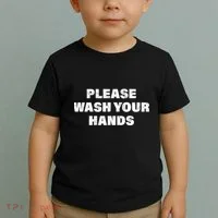 Please Wash Your Hands Coronavirus Toddler T-Shirt thumb 2
