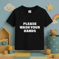 Please Wash Your Hands Coronavirus Toddler T-Shirt thumb 3