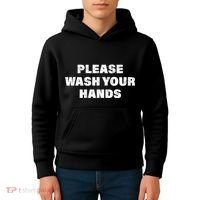 Please Wash Your Hands Coronavirus Kids Hoodie thumb 4