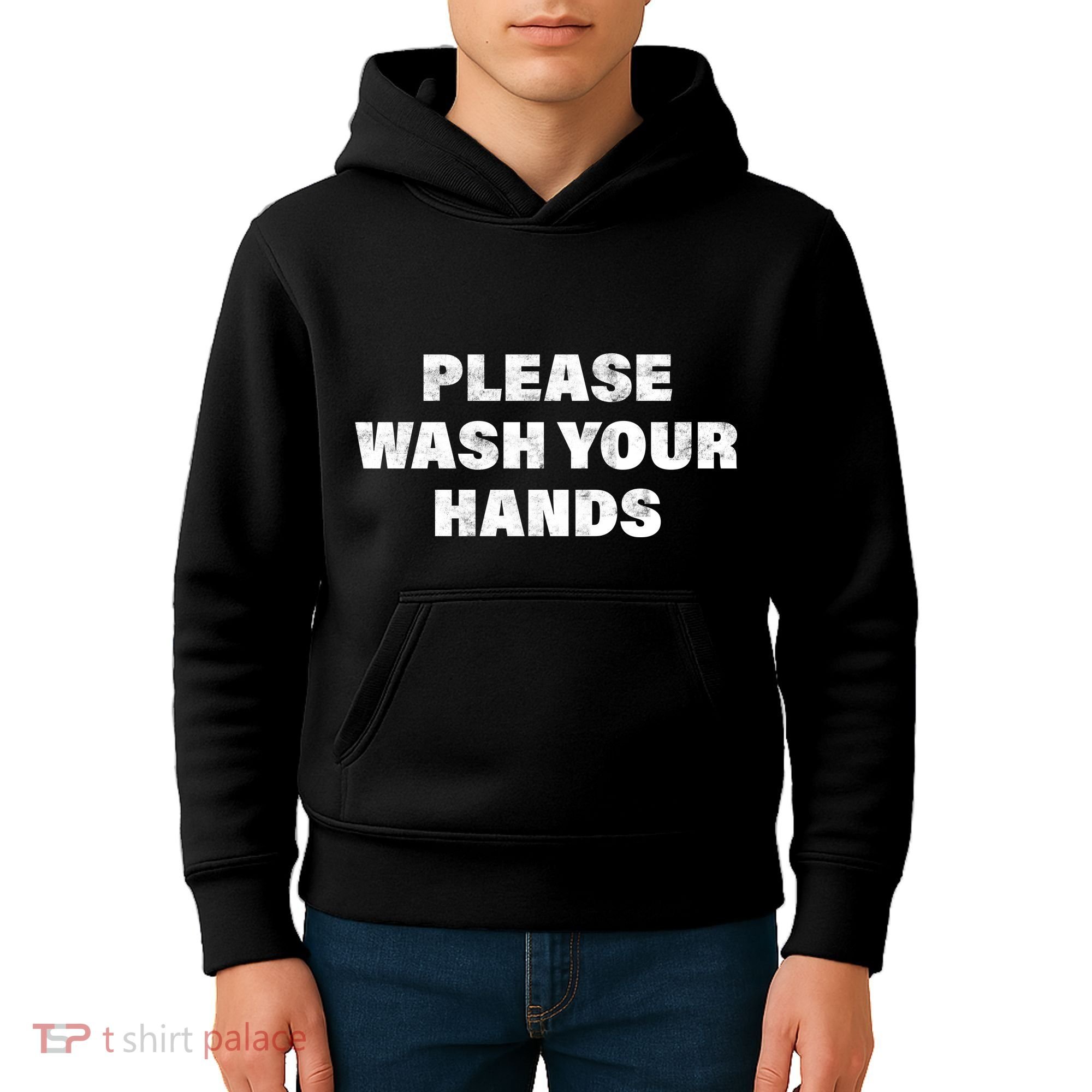 Please Wash Your Hands Coronavirus Kids Hoodie