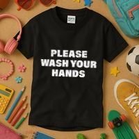 Please Wash Your Hands Coronavirus Kids T-Shirt thumb 3