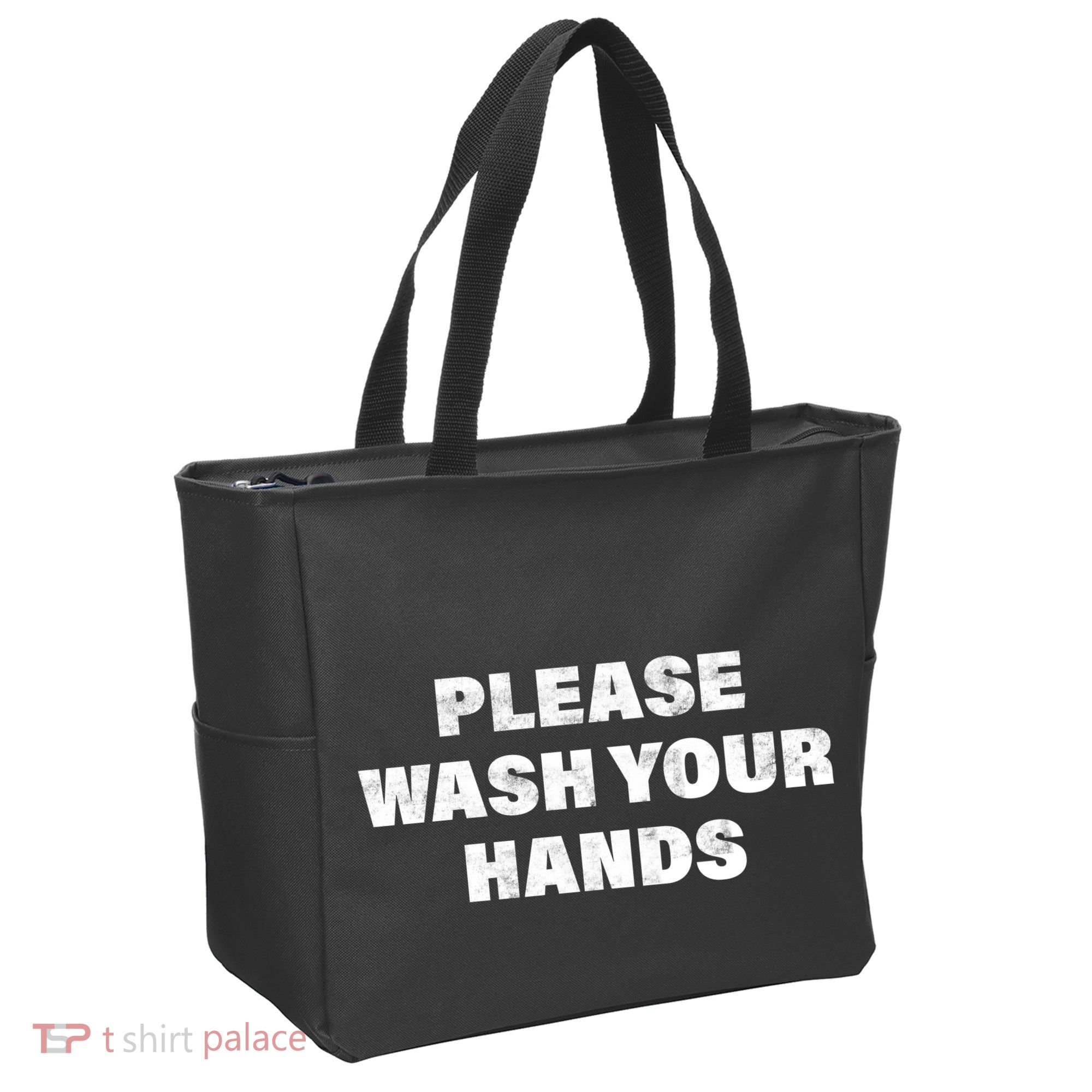 Please Wash Your Hands Coronavirus Tote Bag