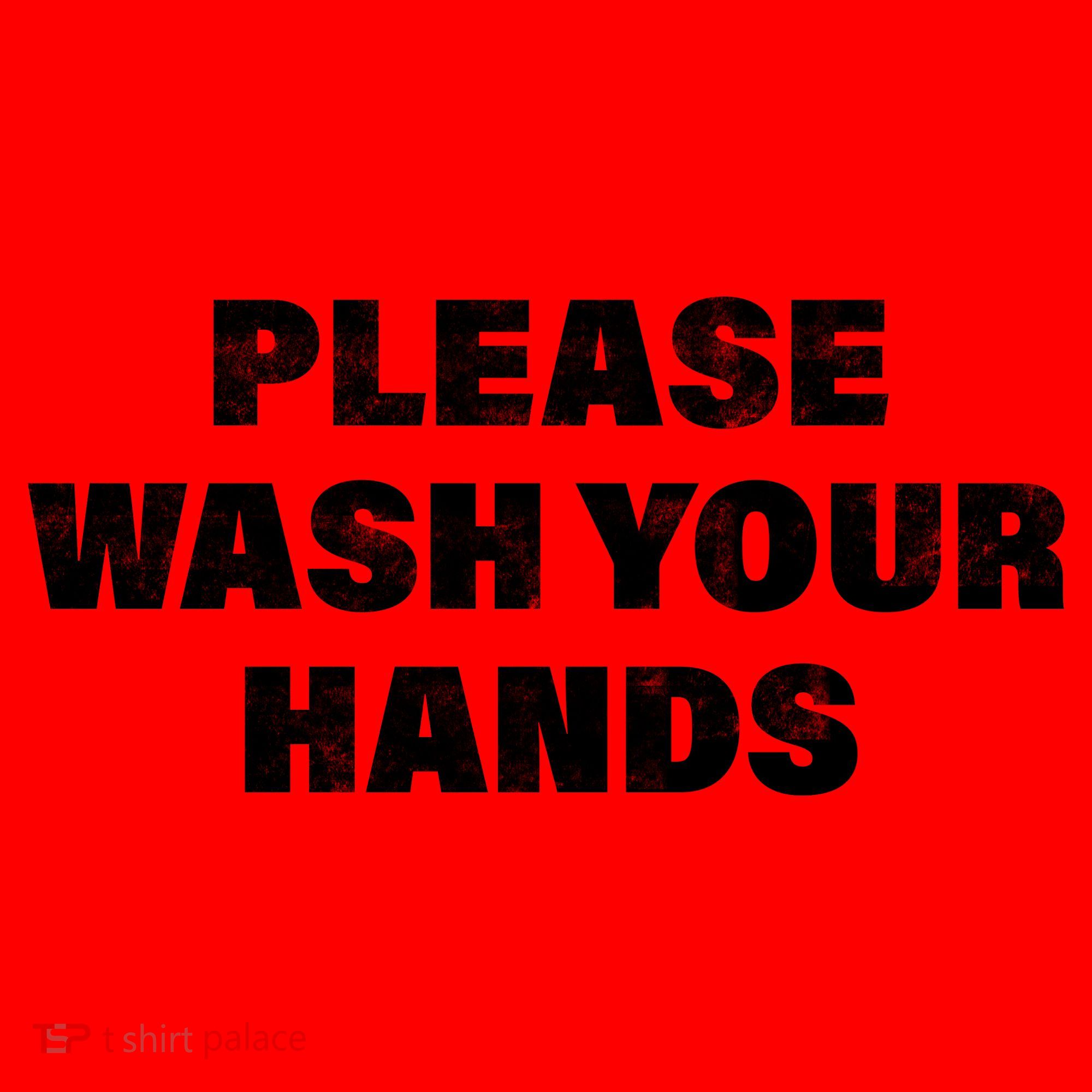 Please Wash Your Hands Coronavirus Santa Hat