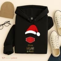 Please Wear A Mask Santa Reminder Hoodie thumb 4