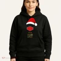 Please Wear A Mask Santa Reminder Hoodie thumb 5