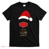 Please Wear A Mask Santa Reminder T-Shirt thumb 0