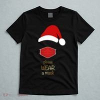 Please Wear A Mask Santa Reminder T-Shirt thumb 5