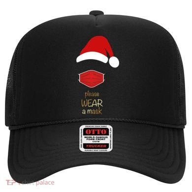 Please Wear A Mask Santa Reminder Hat
