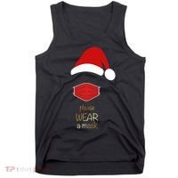 Please Wear A Mask Santa Reminder Tank Top thumb 0