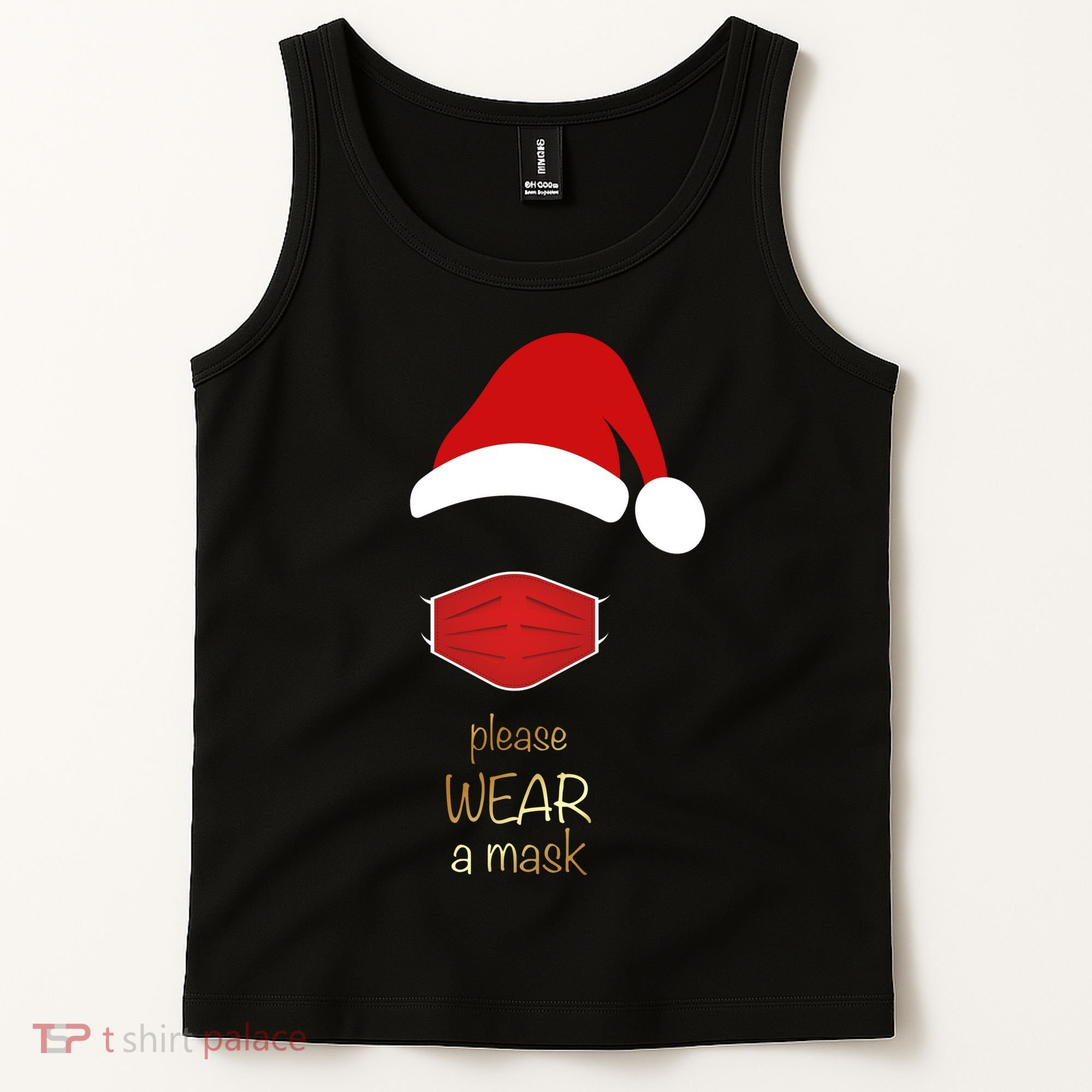 Please Wear A Mask Santa Reminder Tank Top