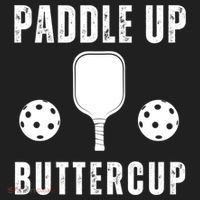 Pickleball Lover Funny Paddle Up Buttercup Gift Women's Sweatshirt thumb 2