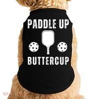 Pickleball Lover Funny Paddle Up Buttercup Gift Doggie Tank thumb 0
