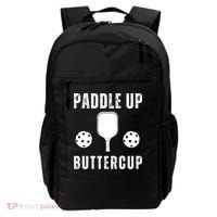 Pickleball Lover Funny Paddle Up Buttercup Gift Backpack thumb 0