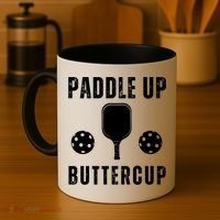 Pickleball Lover Funny Paddle Up Buttercup Gift Coffee Mug thumb 4