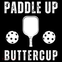 Pickleball Lover Funny Paddle Up Buttercup Gift Women's Hoodie thumb 2