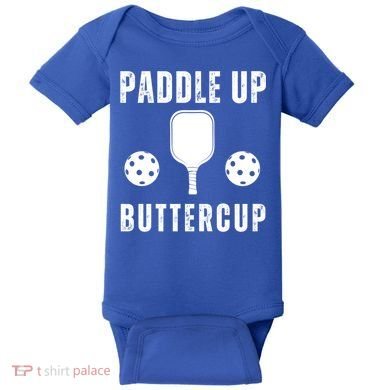 Pickleball Lover Funny Paddle Up Buttercup Gift Baby Bodysuit