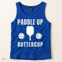 Pickleball Lover Funny Paddle Up Buttercup Gift Tank Top thumb 2